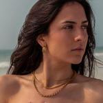 Chic 14k Gold Plated Chunky Stud Earrings