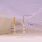 Trendy 14K Gold Dangle Earrings for Women