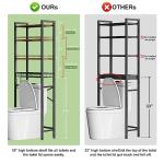 Vintage Brown Over-The-Toilet Storage Rack, 4-Tier