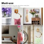 Vintage Wall Towel Holder with Candle Hook