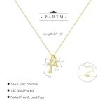 Dainty Gold Plated Double Cross Necklace for Women