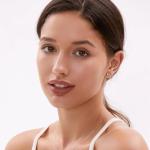 Gold Stud Earrings Set: 6 Pairs for Women