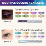 Colorful Waterproof Glitter Eyeliner - Green Indigo