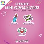 Pink & Violet Caboodles Travel Makeup Organizers Set