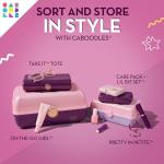 Pink & Violet Caboodles Travel Makeup Organizers Set