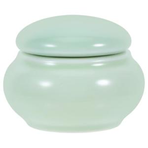 Emerald Mini Ceramic Cosmetic Jar with Lid