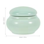 Emerald Mini Ceramic Cosmetic Jar with Lid