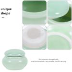 Emerald Mini Ceramic Cosmetic Jar with Lid