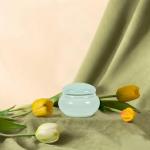 Emerald Mini Ceramic Cosmetic Jar with Lid