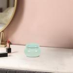 Emerald Mini Ceramic Cosmetic Jar with Lid