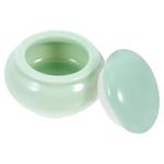 Emerald Mini Ceramic Cosmetic Jar with Lid