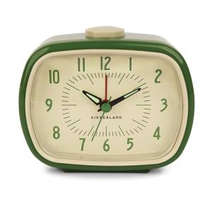 Kikkerland Retro Glow-in-the-Dark Alarm Clock