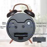 Peakeep Retro 4.5" Twin Bell Alarm Clock