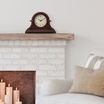 Vintage Farmhouse Mantel Clock by Presentime & Co