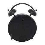 Bell Style Top Metal Clock in Black
