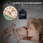 Boho Mid Century Silent Wooden Wall Clock