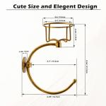 Vintage Wall Towel Holder with Candle Hook