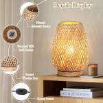 Dimmable Rattan Table Lamp for Home Decor