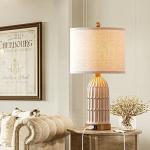 Set of 2 Boho Touch Lamps with USB Ports