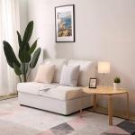 Gold Geometric Table Lamp with White Shade