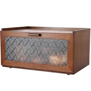 Retro Brown Kitchen Bread Box for Countertop