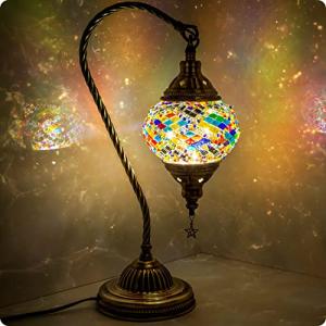 Color-Changing Moroccan Lamp with Mosaic Glass