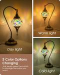 Color-Changing Moroccan Lamp with Mosaic Glass