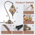 Color-Changing Moroccan Lamp with Mosaic Glass