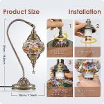 Color-Changing Moroccan Lamp with Mosaic Glass