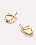 Trendy 14K Gold Minimalist Stud Earrings for Women