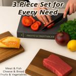 Book Shaped Wooden Cutting Boards – Set of 3