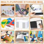 Clear A4 Document Storage Box - Set of 6