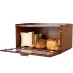 Retro Brown Kitchen Bread Box for Countertop