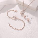 Rose Gold Flower Jewelry Set for Any Occasion