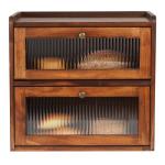 Sunhoo Vintage Bread Box with Acrylic Window
