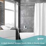 Odorless Waterproof Shower Curtain Liner with Magnets