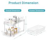 Vtopmart 4 Pack Clear Bathroom Organizers