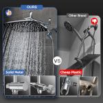 Veken High Pressure Rain Shower Head Combo
