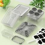 36-Piece BPA-Free Food Storage Set with Labels