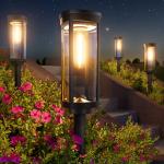 Solar Pathway Lights, 8 Pack, Waterproof Outdoor