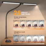Flexible LED Desk Lamp with Clamp and Gooseneck