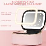 LED Mirror Makeup Bag with Adjustable Brightness