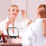 LED Mirror Makeup Bag with Adjustable Brightness