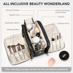 Large Capacity Waterproof Travel Makeup Bag - Black
