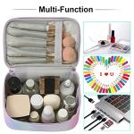 Large Waterproof Makeup Bag in Rainbow Pink