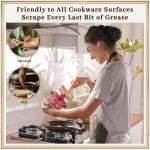 Bacon Grease Container with Strainer and Spatula