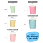 Vintage Tupperware 10-Piece Nested Canister Set