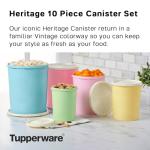 Vintage Tupperware 10-Piece Nested Canister Set