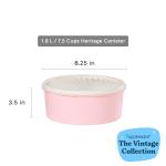Heritage 7.6 Cup Vintage Pink Cookie Canister