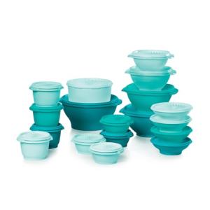 Vintage Green 36-Piece Tupperware Food Storage Set